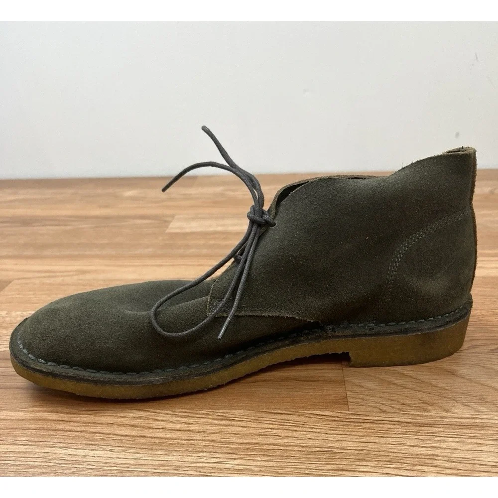 Banana Republic Brendt Chukka Boots Olive Green‎ Men's Size 10.5